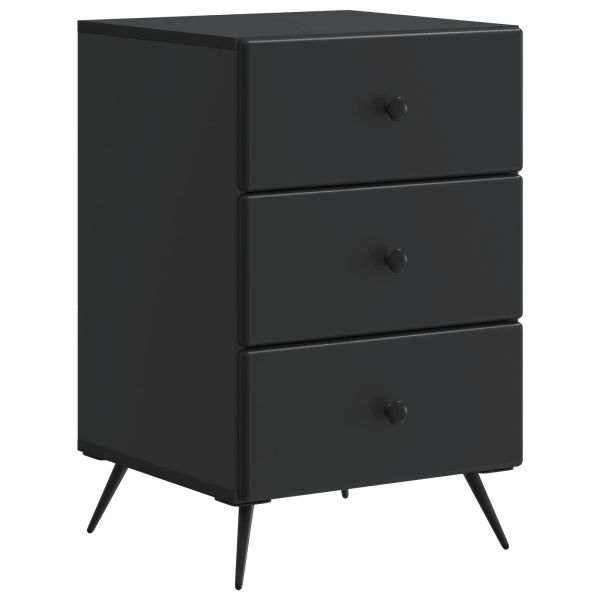 Нощен шкаф Черно 43 x 41 x 66,5 см Инженерна дървесина