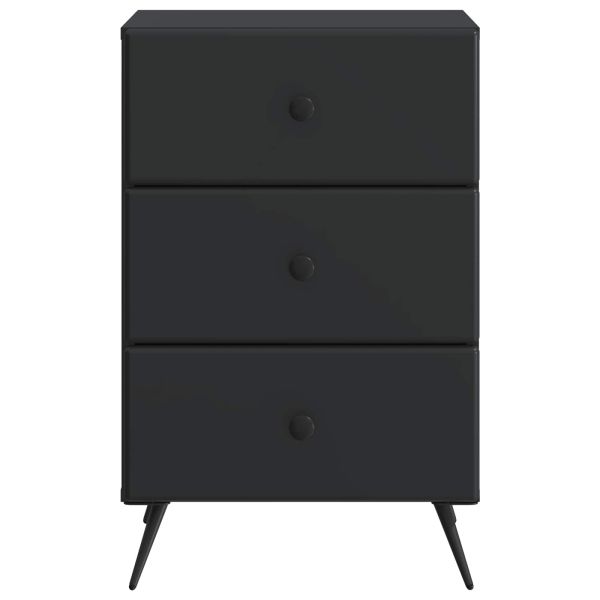 Нощен шкаф Черно 43 x 41 x 66,5 см Инженерна дървесина