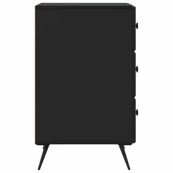 Нощен шкаф Черно 43 x 41 x 66,5 см Инженерна дървесина