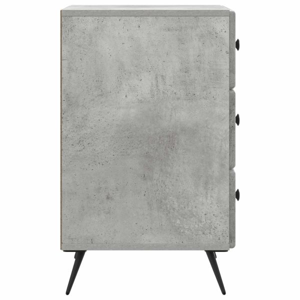 Нощен шкаф Бетонно сиво 43 x 41 x 66,5 см Инженерна дървесина