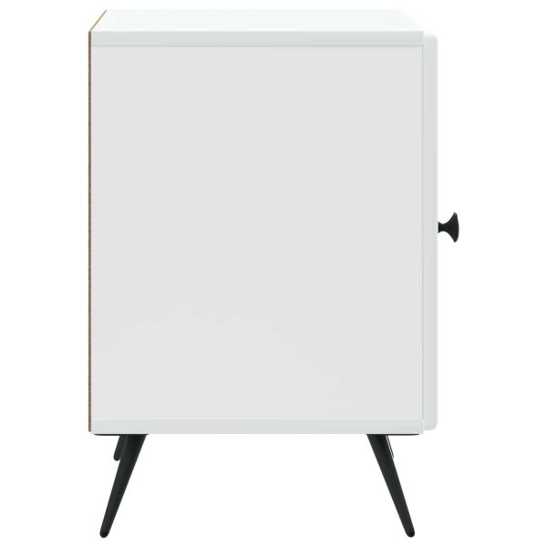 Нощен шкаф 2 pcs Бяло 43 x 34,5 x 50 см Инженерна дървесина