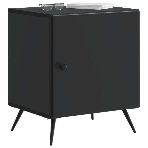 Нощен шкаф 2 pcs Черно 43 x 34,5 x 50 см Инженерна дървесина