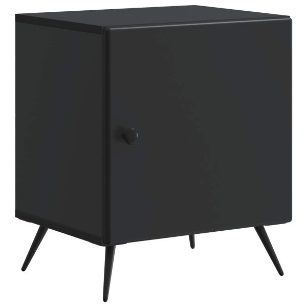Нощен шкаф 2 pcs Черно 43 x 34,5 x 50 см Инженерна дървесина