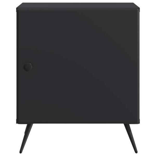 Нощен шкаф 2 pcs Черно 43 x 34,5 x 50 см Инженерна дървесина