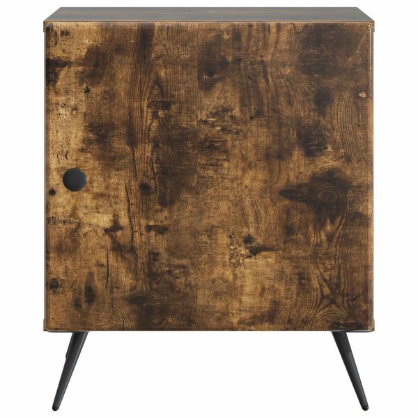 Нощен шкаф Опушен дъб 43 x 34,5 x 50 см Инженерна дървесина