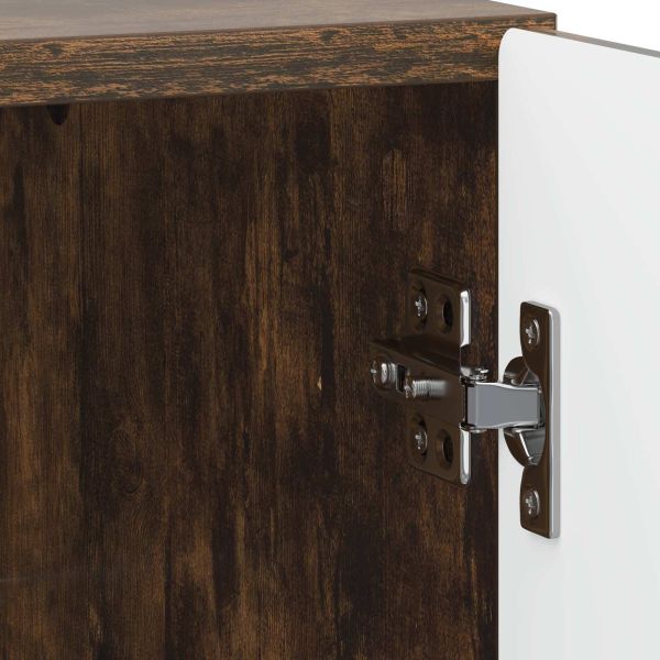 Нощен шкаф 2 pcs Опушен дъб 43 x 34,5 x 50 см