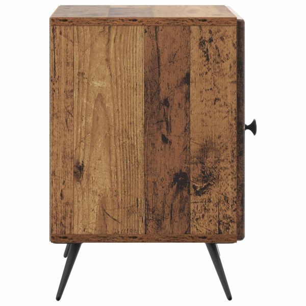 Нощен шкаф 2 pcs Старо дърво 43 x 34,5 x 50 см