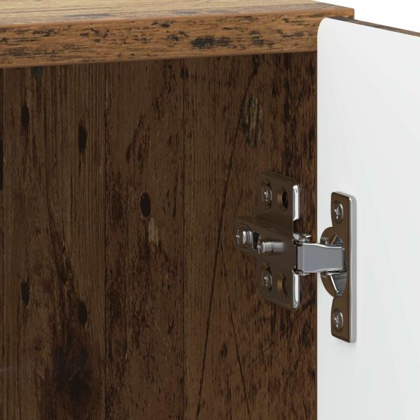 Нощен шкаф 2 pcs Старо дърво 43 x 34,5 x 50 см