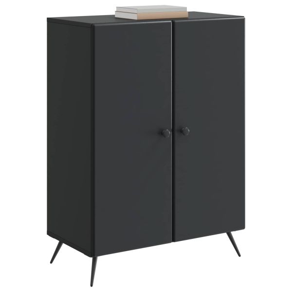 Служебен шкаф Черно 66 x 34,5 x 90 см Инженерна дървесина