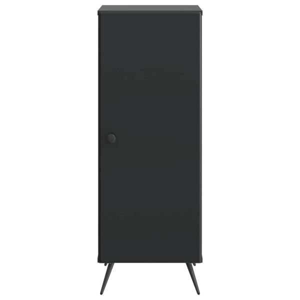 Служебен шкаф Черно 33 x 34,5 x 90 см Инженерна дървесина