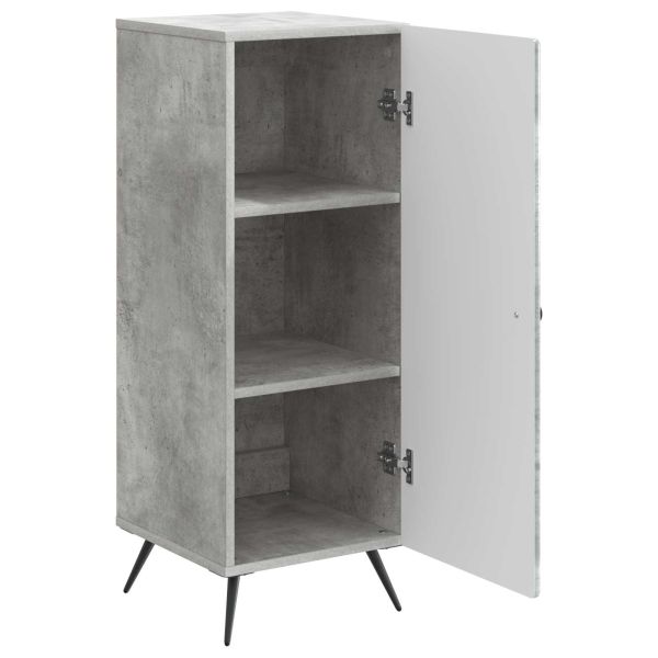 Служебен шкаф Бетонно сиво 33 x 34,5 x 90 см