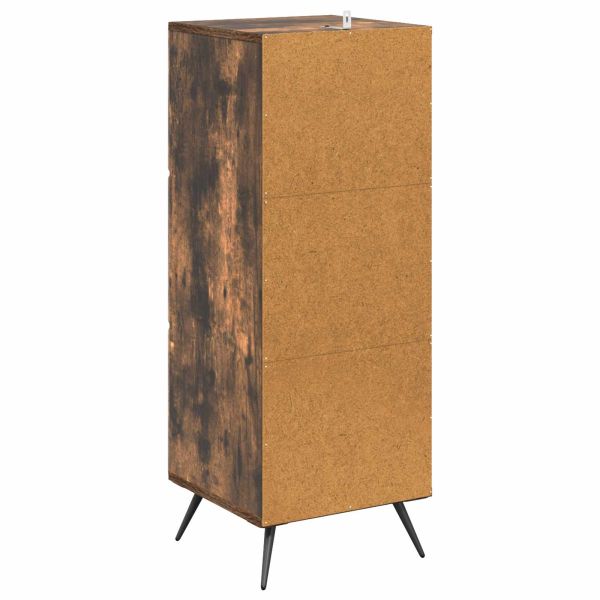 Чекмеджетен шкаф Опушен дъб 33 x 34,5 x 90 см