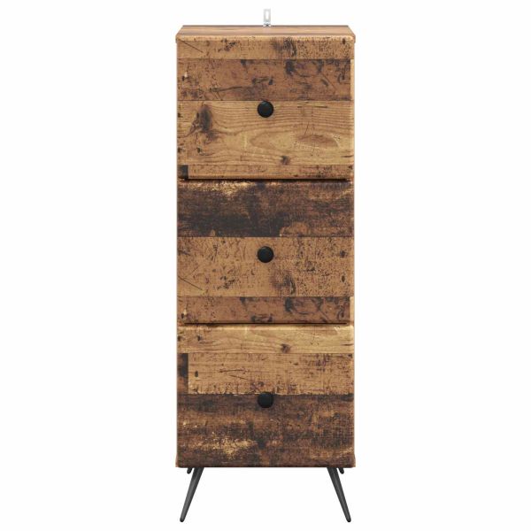 Чекмеджетен шкаф Старо дърво 33 x 34,5 x 90 см