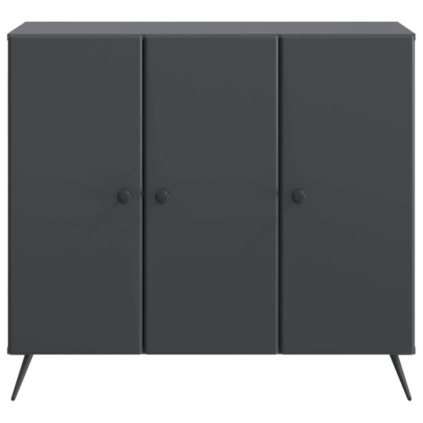 Служебен шкаф Черно 89 x 34,5 x 80 см Инженерна дървесина