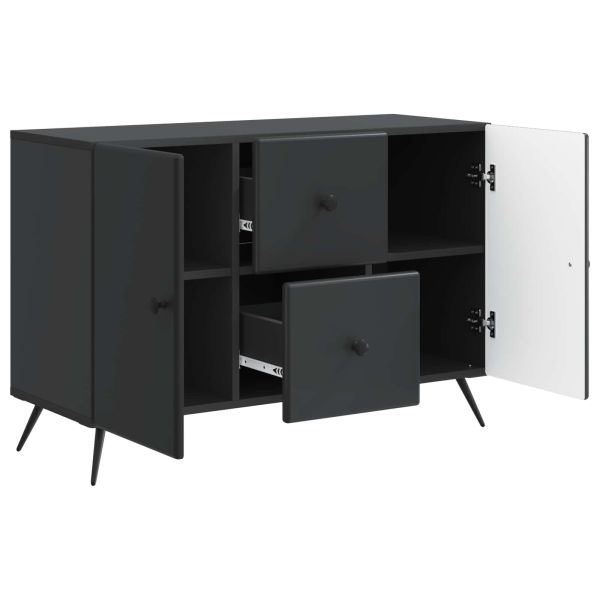 Служебен шкаф Черно 89 x 34,5 x 60 см Инженерна дървесина