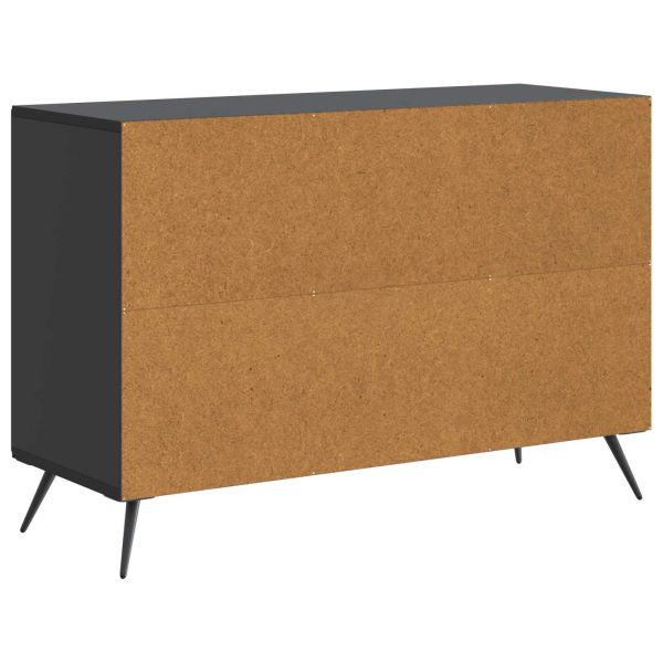 Служебен шкаф Черно 89 x 34,5 x 60 см Инженерна дървесина