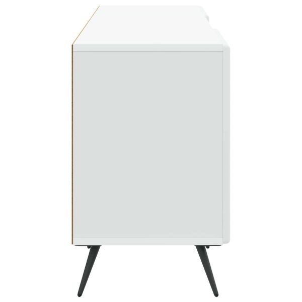 ТВ шкаф Бяло 150 x 31 x 50 см Инженерна дървесина