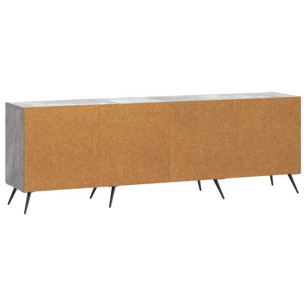 ТВ шкаф Бетонно сиво 150 x 31 x 50 см Инженерна дървесина