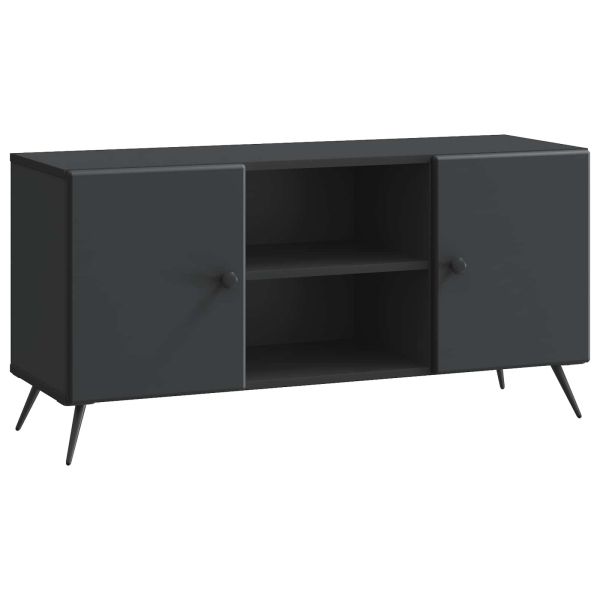 ТВ шкаф Черно 102 x 34,5 x 50 см Инженерна дървесина