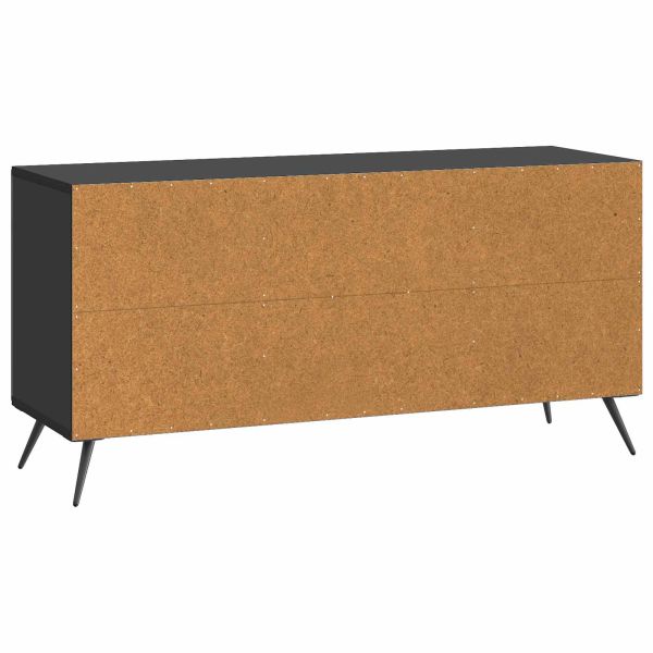 ТВ шкаф Черно 102 x 34,5 x 50 см Инженерна дървесина