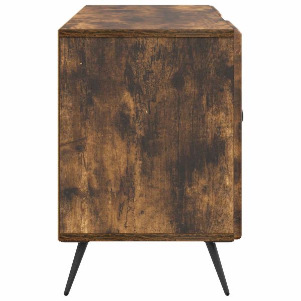 ТВ шкаф Опушен дъб 102 x 34,5 x 50 см Инженерна дървесина