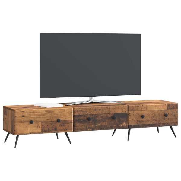 ТВ шкаф Старо дърво 147 x 34,5 x 30 см Инженерна дървесина