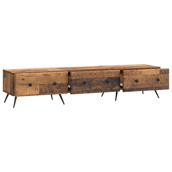 ТВ шкаф Старо дърво 147 x 34,5 x 30 см Инженерна дървесина