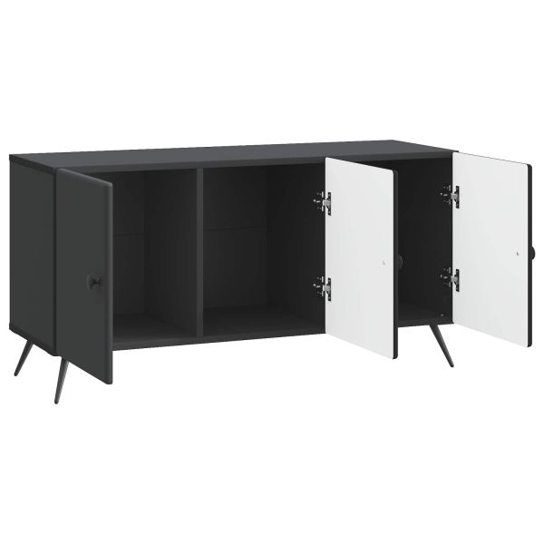 ТВ шкаф Черно 99 x 34,5 x 50 см Инженерна дървесина