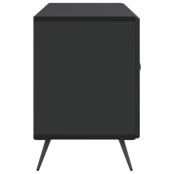 ТВ шкаф Черно 99 x 34,5 x 50 см Инженерна дървесина