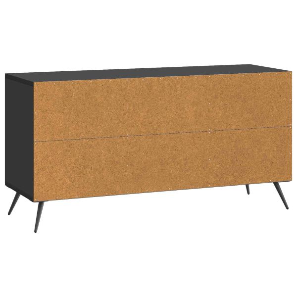 ТВ шкаф Черно 99 x 34,5 x 50 см Инженерна дървесина