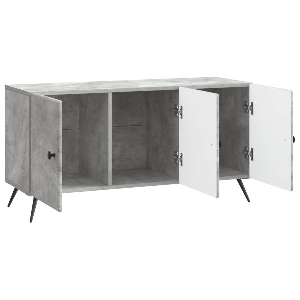ТВ шкаф Бетонно сиво 99 x 34,5 x 50 см Инженерна дървесина