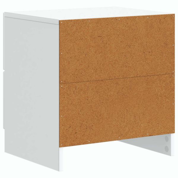 Нощен шкаф 2 pcs Бяло 43 x 34,5 x 44,5 см Инженерна дървесина