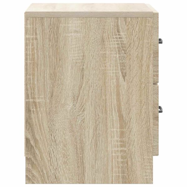 Нощен шкаф с чекмедже 2 pcs Дъб сонома 43 x 34,5 x 44,5 см