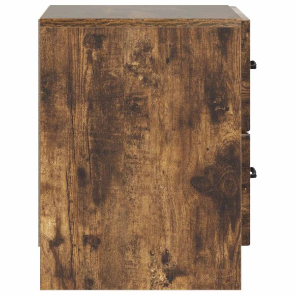 Нощен шкаф с чекмедже 2 pcs Опушен дъб 43 x 34,5 x 44,5 см