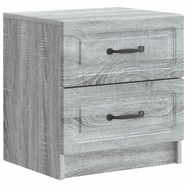 Нощен шкаф с чекмедже 2 pcs Сива сонома 43 x 34,5 x 44,5 см