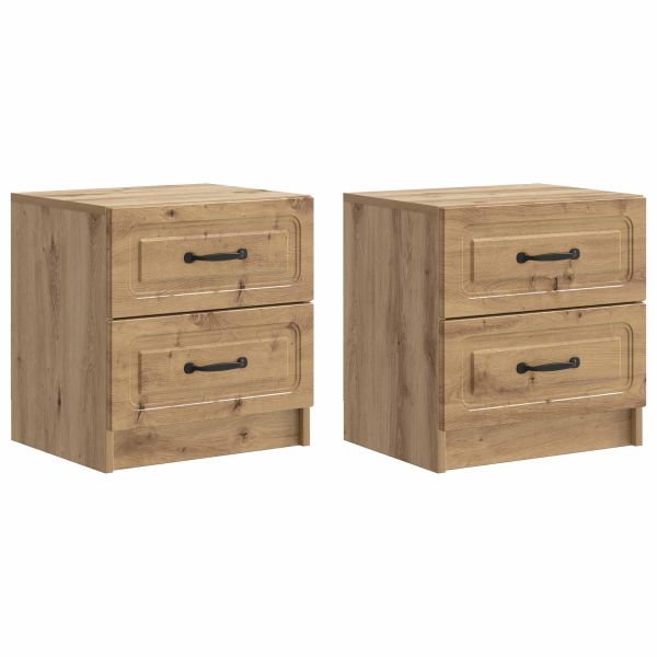Нощен шкаф с чекмедже 2 pcs Дъб артизан 43 x 34,5 x 44,5 см