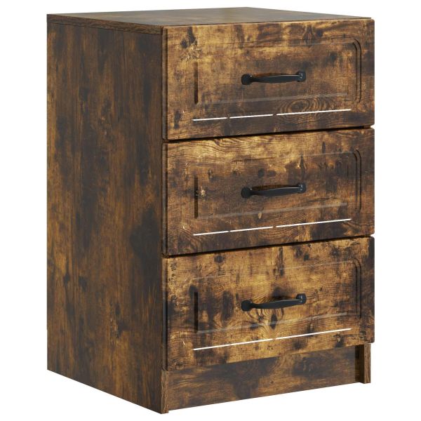 Нощен шкаф Опушен дъб 43 x 41 x 63,5 см Инженерна дървесина