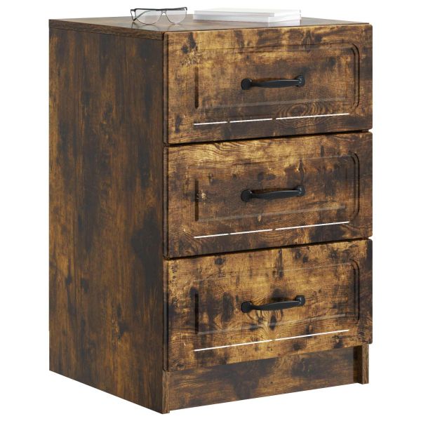 Нощен шкаф Опушен дъб 43 x 41 x 63,5 см Инженерна дървесина