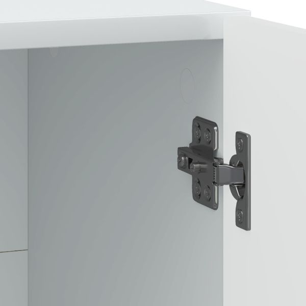 Нощен шкаф 2 pcs Бяло 43 x 34,5 x 47 см Инженерна дървесина