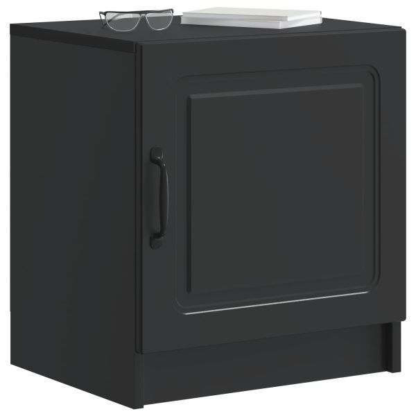 Нощен шкаф 2 pcs Черно 43 x 34,5 x 47 см Инженерна дървесина