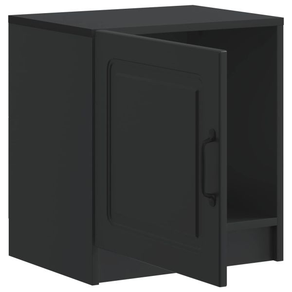 Нощен шкаф 2 pcs Черно 43 x 34,5 x 47 см Инженерна дървесина