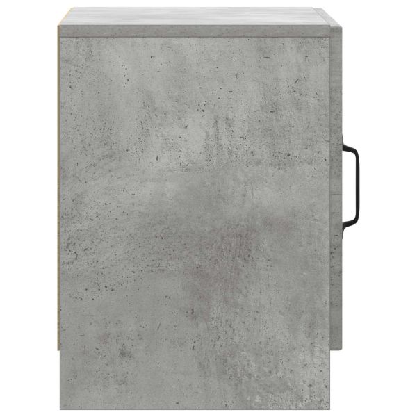 Нощен шкаф Бетонно сиво 43 x 34,5 x 47 см Инженерна дървесина