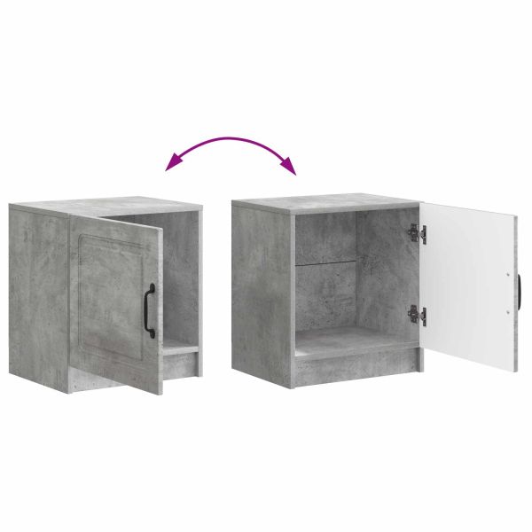 Нощен шкаф 2 pcs Бетонно сиво 43 x 34,5 x 47 см
