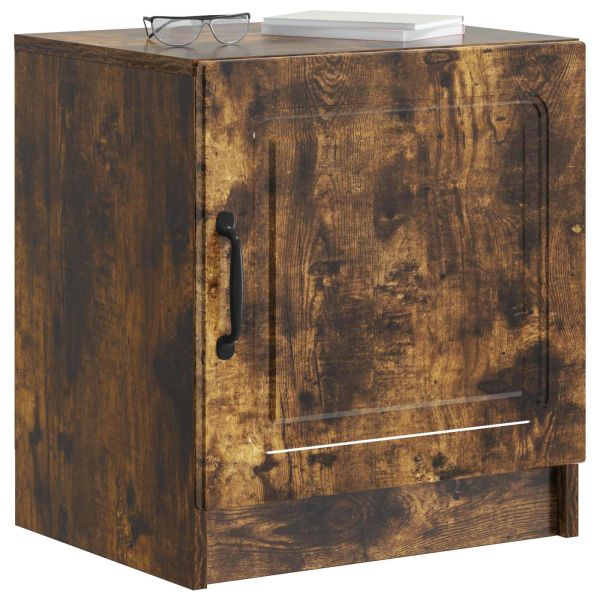 Нощен шкаф Опушен дъб 43 x 34,5 x 47 см Инженерна дървесина