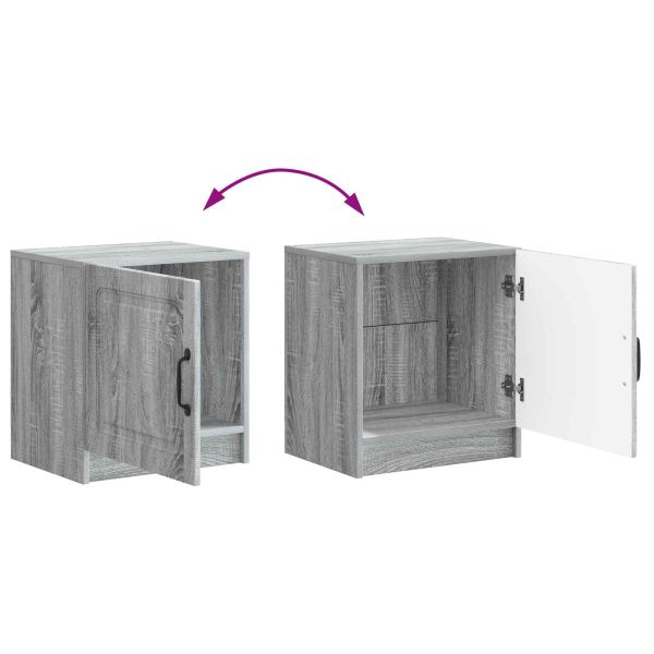 Нощен шкаф 2 pcs Сива сонома 43 x 34,5 x 47 см
