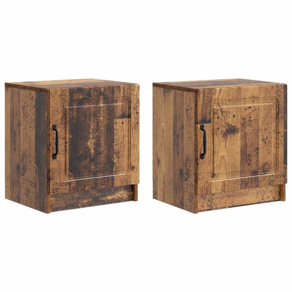 Нощен шкаф 2 pcs Старо дърво 43 x 34,5 x 47 см