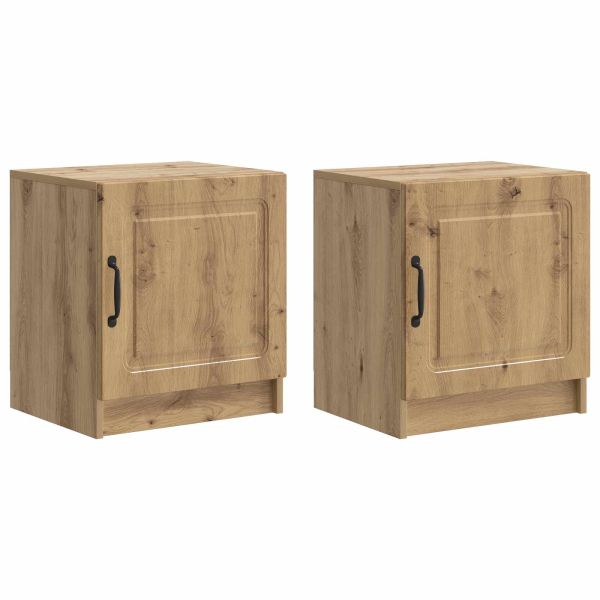 Нощен шкаф 2 pcs Дъб артизан 43 x 34,5 x 47 см