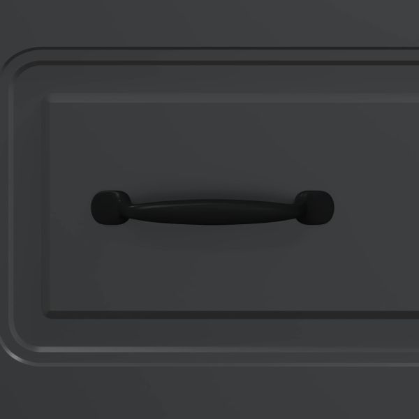 Чекмеджетен шкаф Черно 66 x 34,5 x 87 см Инженерна дървесина