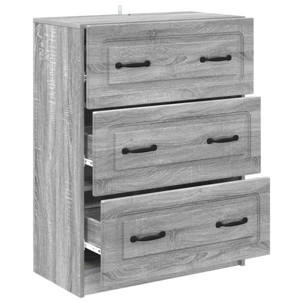 Чекмеджетен шкаф Сива сонома 66 x 34,5 x 87 см