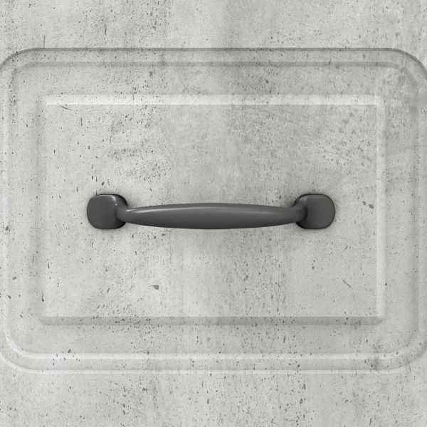 Чекмеджетен шкаф Бетонно сиво 33 x 34,5 x 87 см